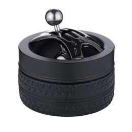 Ashtray Angelo "Tires" black