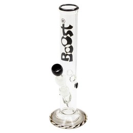 Bongo pipe (S) - Boost Cane Glass Bong Black 38cm