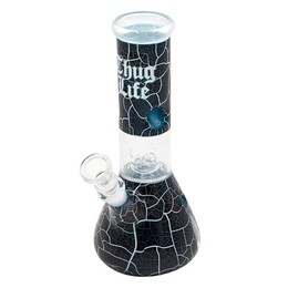 Bongo pipe (S) - Thug Life Black Mini Beaker 21cm