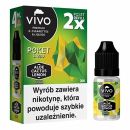 E-liquid VIVO Poket - Aloe Cactus Lemon x2 / 20mg / 4ml