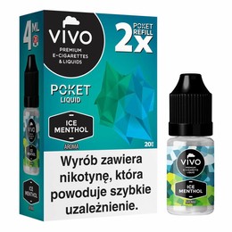 E-liquid VIVO Poket - Ice Menthol x2 / 20mg / 4ml
