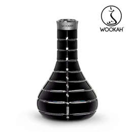 Glass Wookah Mastercut Striped Black