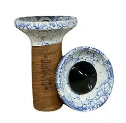 Hookah bowl Oblako Flow - Black on White/Blue
