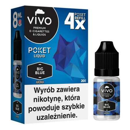 E-liquid VIVO Poket - Big Blue x4 / 20mg / 8ml