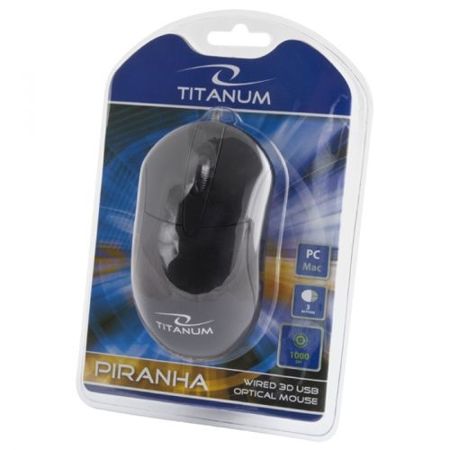 TITANUM MYSZ PRZEWOD. 3D OPT. USB PIRANHA