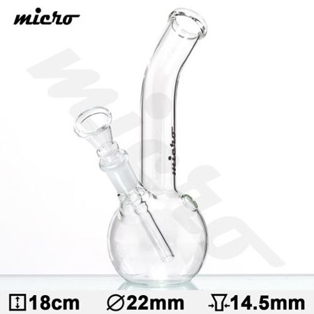 Bongo szklane Micro | 18cm