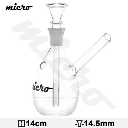 Bongo szklane Micro Rain Drop | 14cm