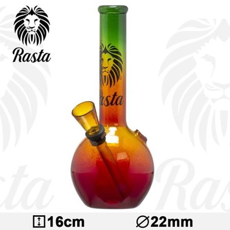 Bongo szklane Rasta Lion | 16cm