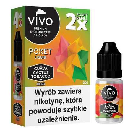 E-liquid VIVO Poket - Guava Cactus Tobacco x2 / 20mg / 4ml