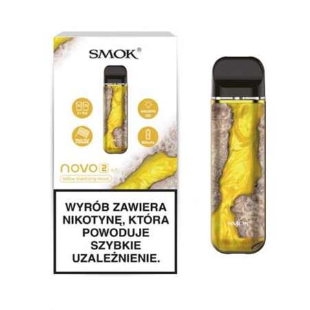 E-papieros POD SMOK Novo 2 - Yellow Stabilizing Wood